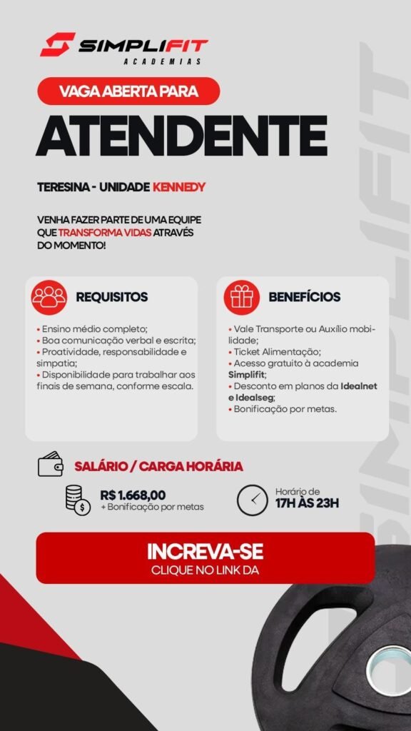 Vaga de emprego para Atendente (Kennedy)