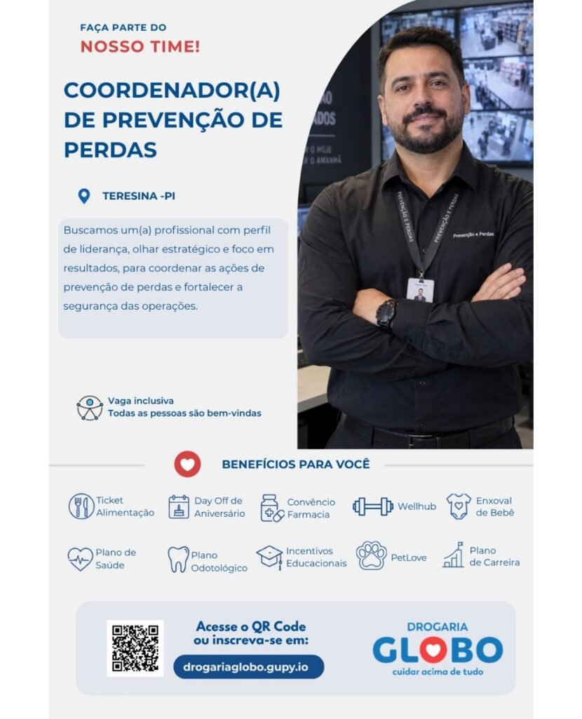 Vaga de emprego para Coordenador(a) de Prevenção de Perdas