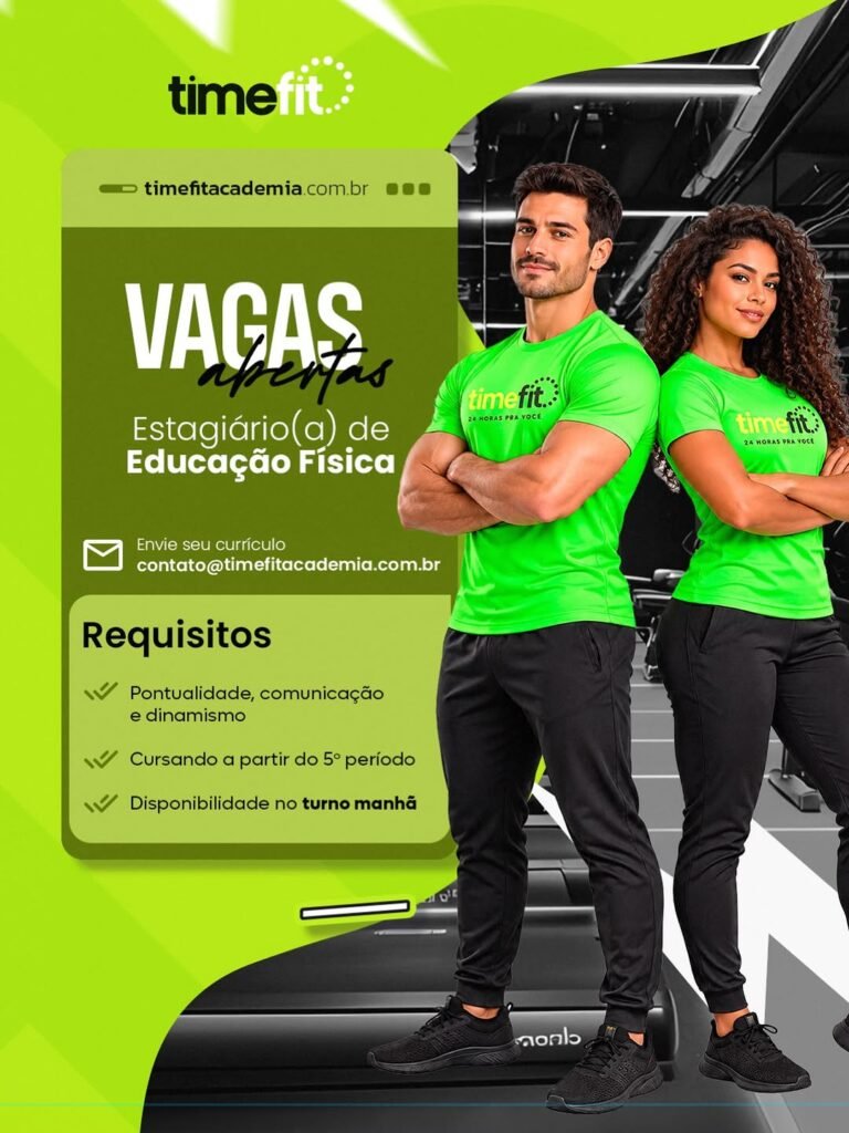Vaga de Estágio para Educação Física