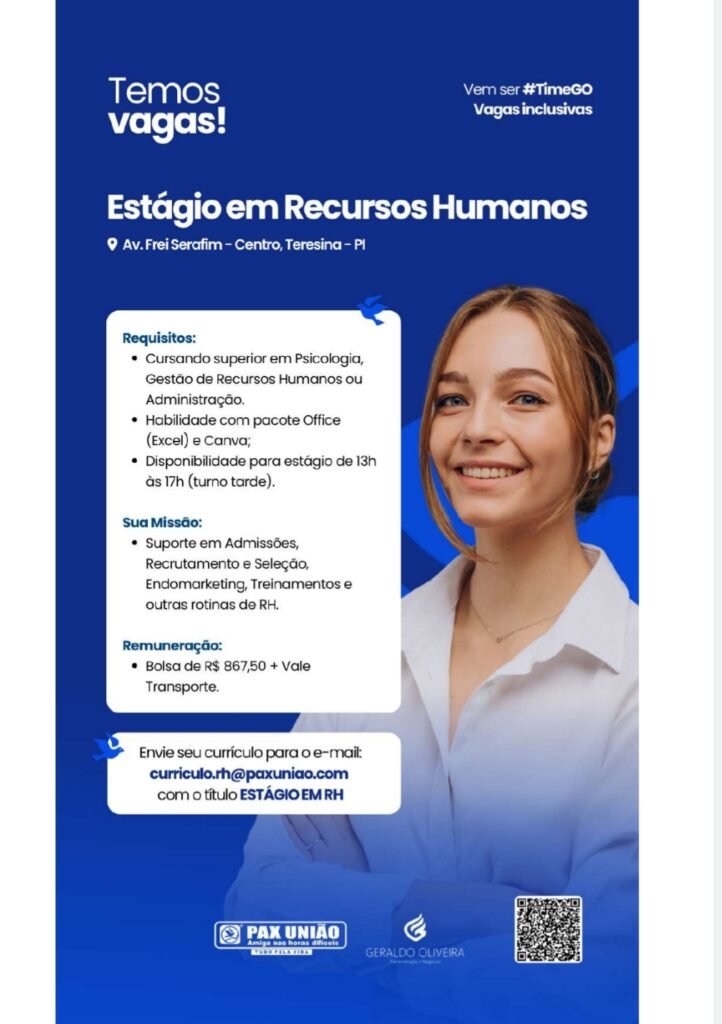 Vaga de Estágio para RH