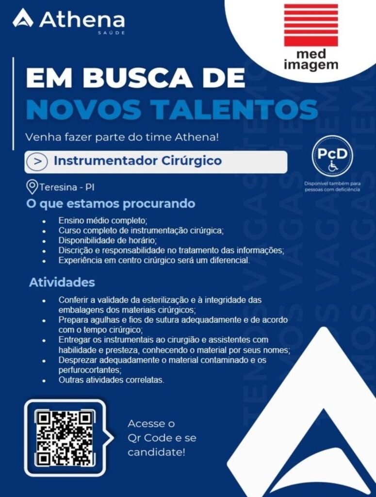 Vaga de emprego para Instrumentador Cirúrgico