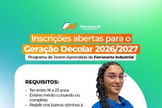 Vaga de emprego para Jovem Aprendiz