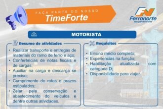 Vaga de emprego para Motorista