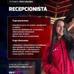 Vaga de emprego para Recepcionista