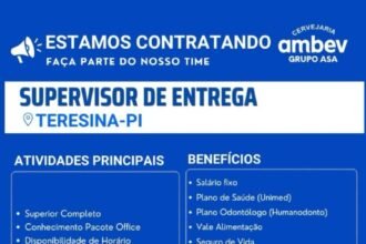 Vaga de emprego para Supervisor de Entrega