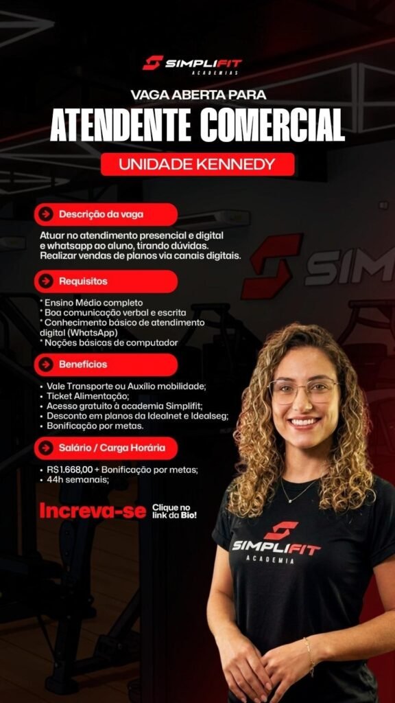 Vaga de Emprego para Assistente Comercial em Teresina