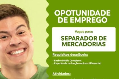 Vaga de Emprego para Separador de Mercadorias em Parnaíba