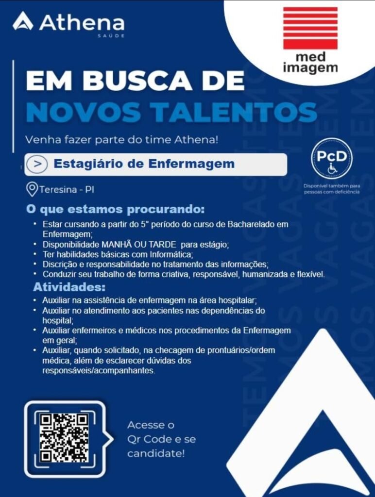 Vaga de Estágio para Enfermagem