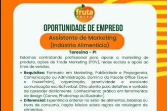 Vaga de emprego para Assistente de Marketing