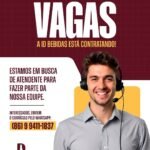 Vaga de emprego para Atendente