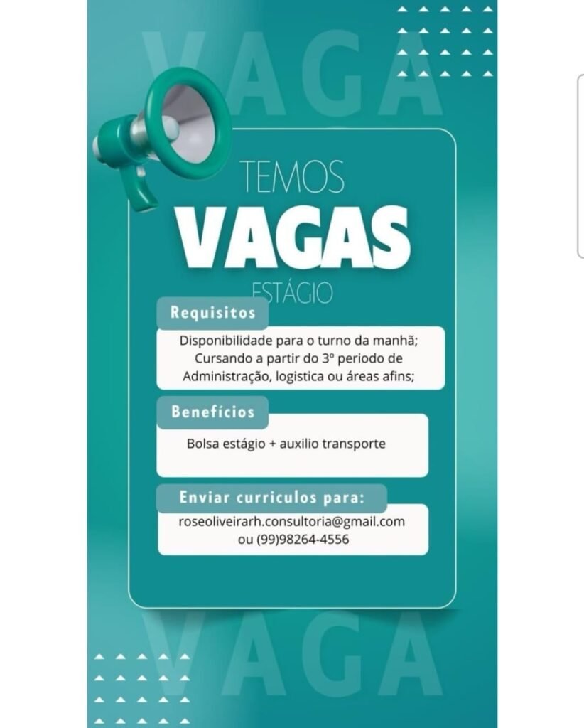 Vaga de emprego para Estagiário
