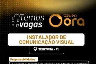 Vaga de emprego para Instalador de Comunicação Visual