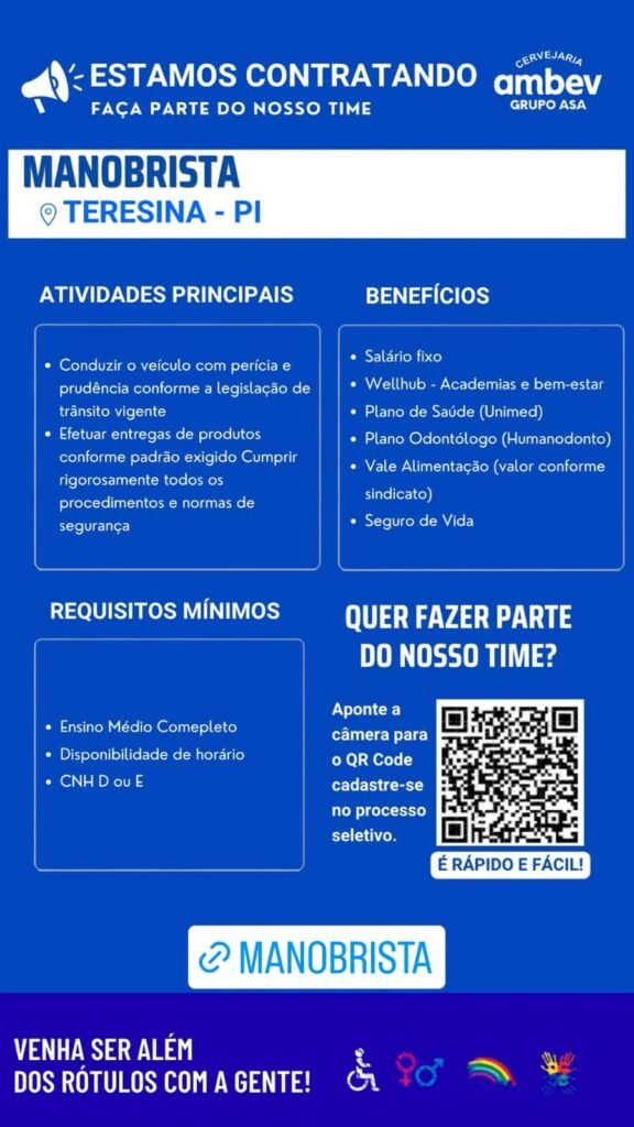 Vaga de emprego para Motorista