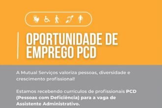 Vaga de emprego para PCD
