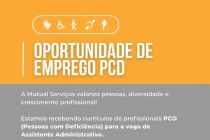 Vaga de emprego para PCD