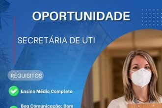 Vaga de emprego para Secretária de UTI