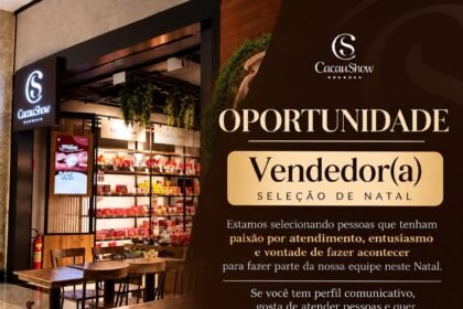 Vaga de emprego para Vendedor(a)