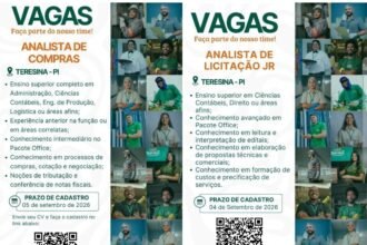 Vagas de emprego para Analista de Compras e Analista de Licitação Jr