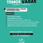 Vagas de emprego para Operador de Caixa, Padaria, Açougueiro e Frios