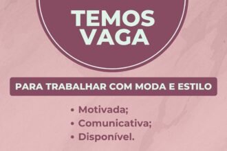 Vaga de emprego para Vendedora