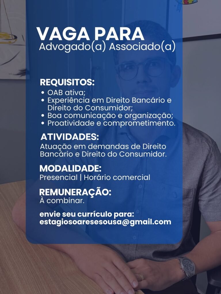 Vaga de emprego para Advogado(a) Associado(a)