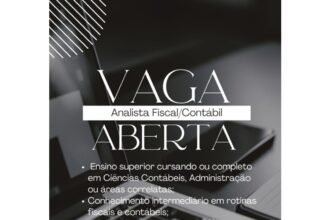 Vaga de emprego para Analista Fiscal/Contábil
