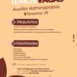 Vaga de emprego para Auxiliar Administrativo