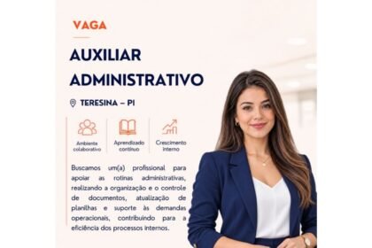 Vaga de emprego para Auxiliar Administrativo