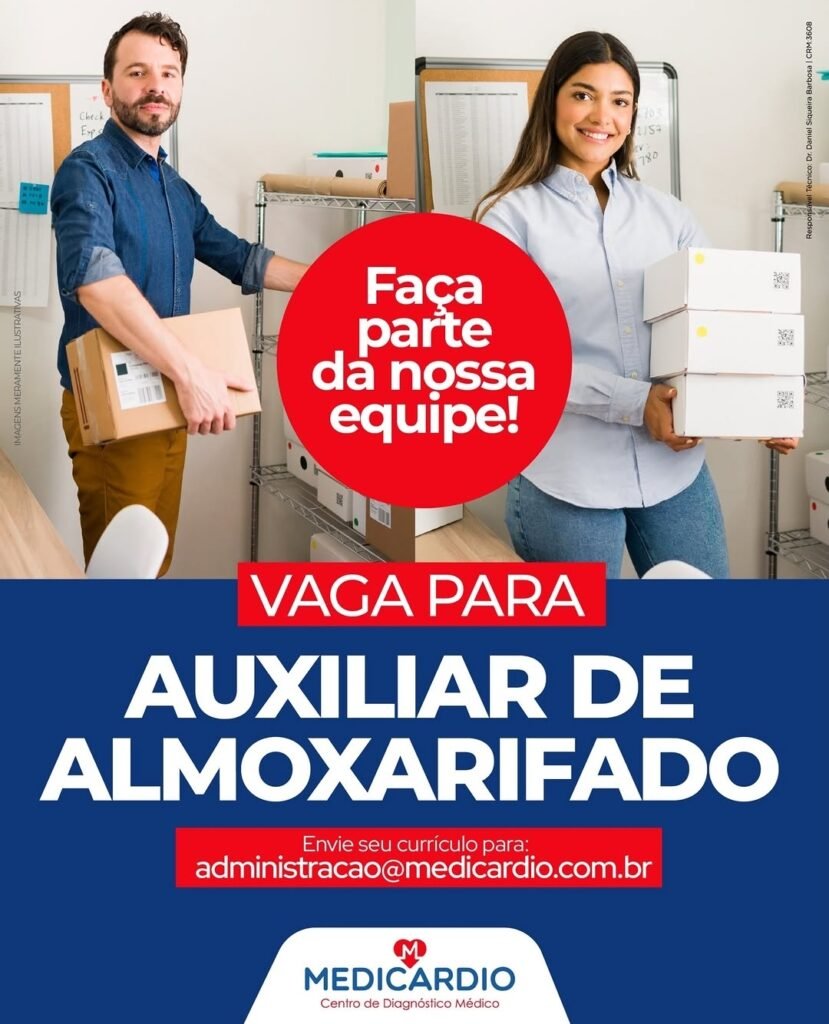 Vaga de emprego para Auxiliar de Almoxarifado