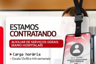 Vaga de emprego para Auxiliar de Serviços Gerais