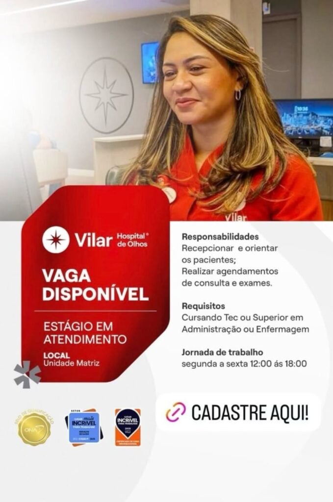 Vaga de Estágio para Atendimento