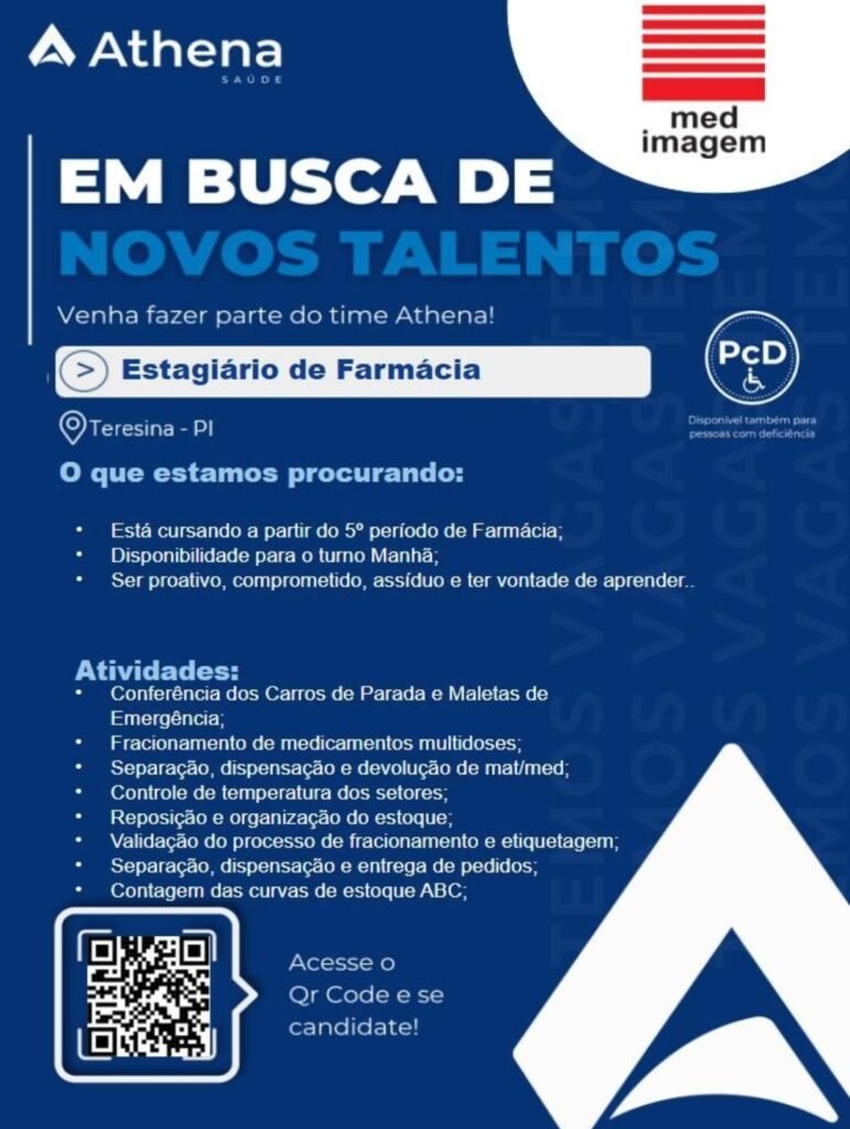 Vaga de Estágio para Farmácia