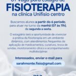 Vaga de Estágio para Fisioterapeuta