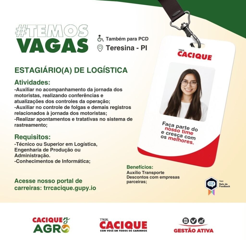 Vaga de Estágio para Logística