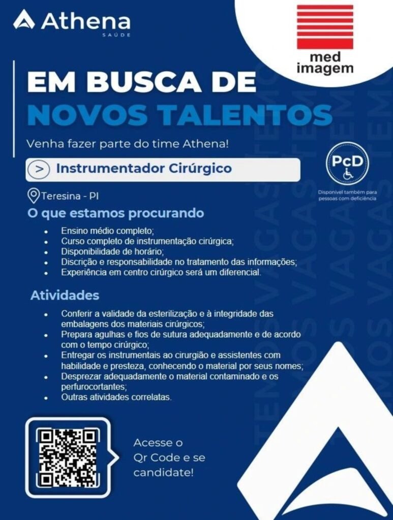 Vaga de emprego para Instrumentador Cirúrgico