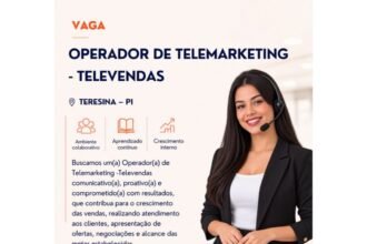Vaga de emprego para Operador de Telemarketing