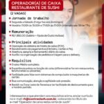 Vaga de emprego para Operador(a) de Caixa