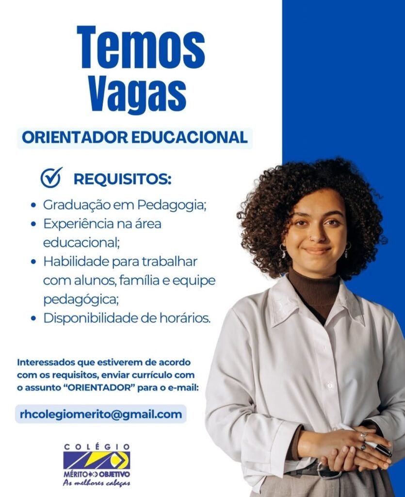 Vaga de emprego para Orientador Educacional