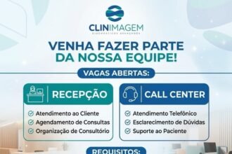 Vaga de emprego para Recepção/Call Center