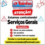 Vaga de emprego para Serviços Gerais