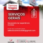 Vaga de emprego para Serviços Gerais