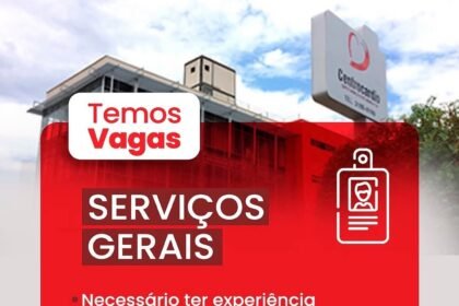 Vaga de emprego para Serviços Gerais