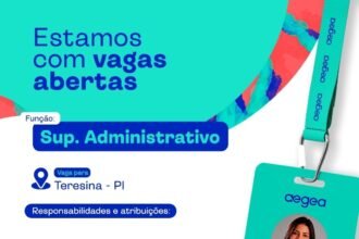 Vaga de emprego para Sup. Administrativo