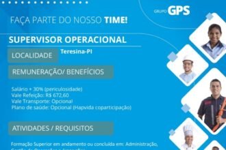 Vaga de emprego para Supervisor Operacional