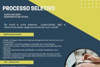 Vaga para Auxiliar Administrativo em Teresina